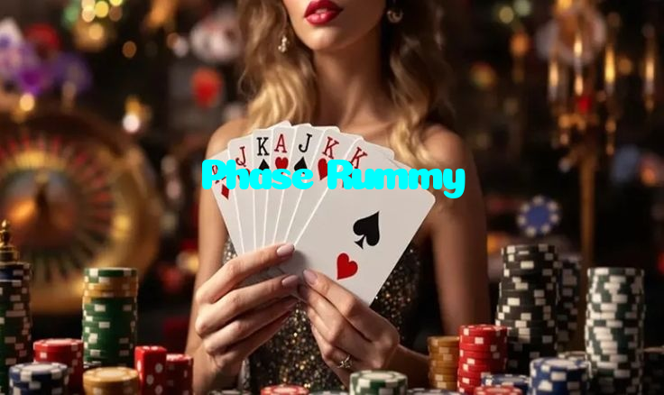 Phase Rummy casino presented on mobile device in Pakistan with slots and live games